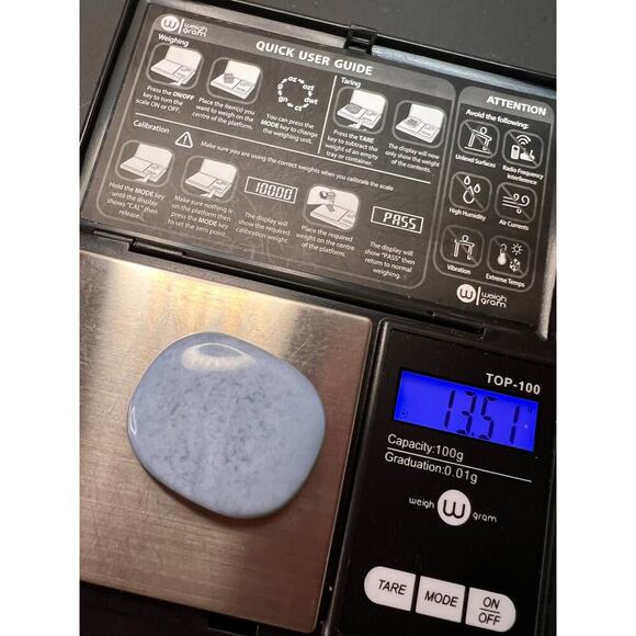 NEW Owhlylee blue opal cabochon - Picture 9 of 9